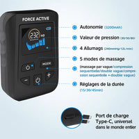 Bottes de Pressothérapie PRO 9490 Pack complet + sac ForceActive